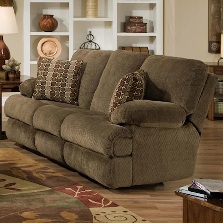 Power Reclining Sofa with Casual Furniture Style